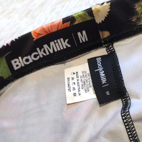 Blackmilk Luxe Fabric Cactus Desert Flower Leggings - Picture 8 of 11